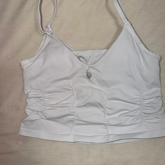 Free People White Ruched Camisole Top - Picture 3 of 3